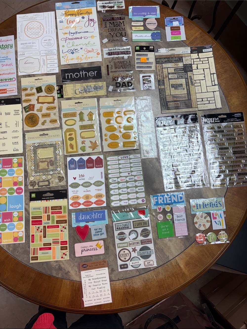 Scrapbooking Assorted Decorative Stickers and Embellishments - lot 55